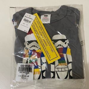 Hanna Andersson Star Wars Stormtrooper Carolers Long John Pajamas SZ 60 3-6 Mos